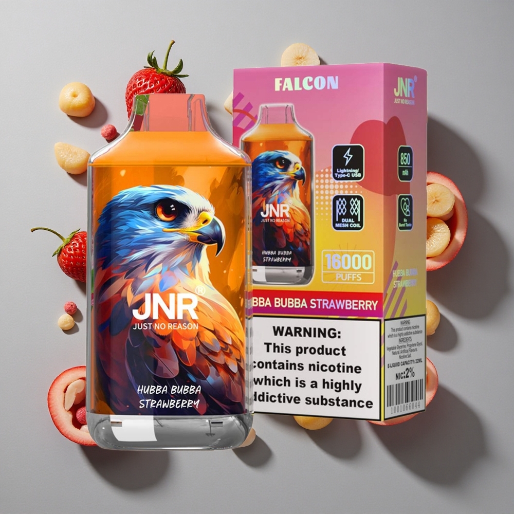 Fresa Hubba Bubba JNR Falcon 16000 Caladas Batería 850 mAh Pantalla LED Inteligente