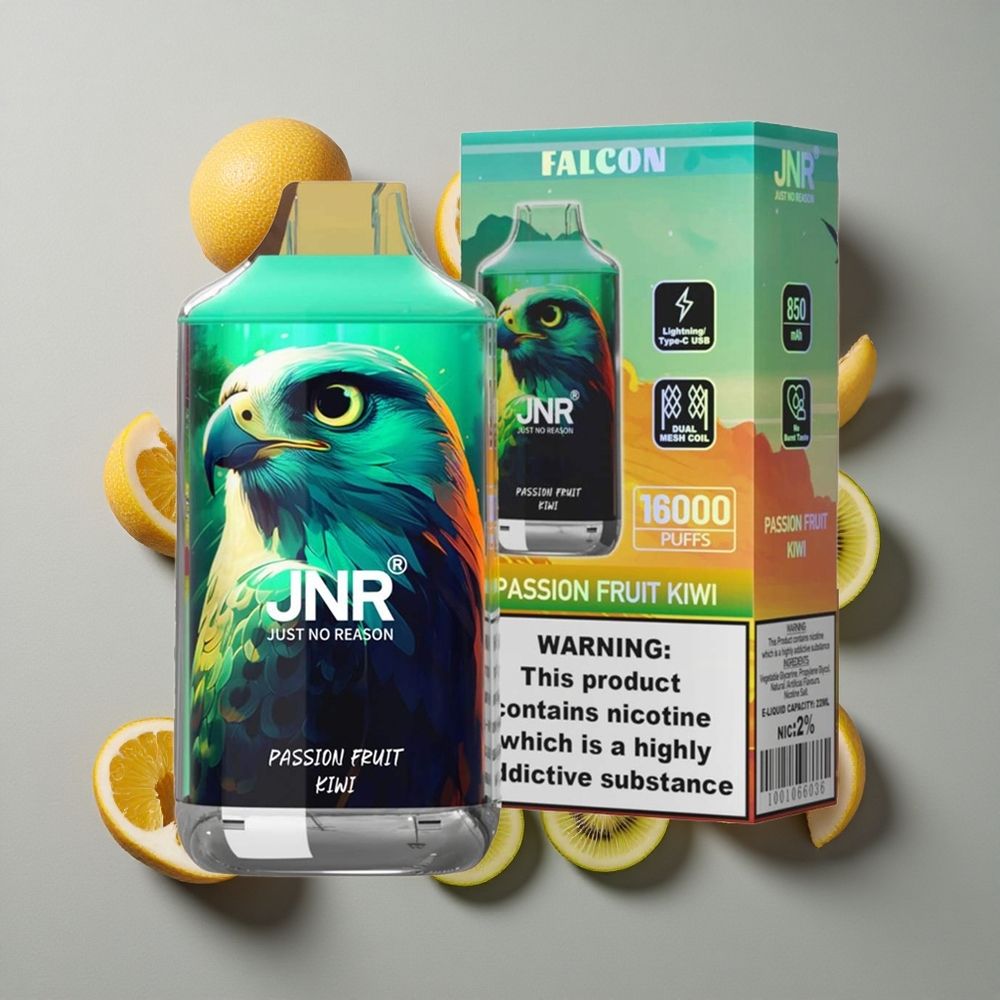 Maracuyá Kiwi JNR Falcon 16000 Caladas Batería 850 mAh Pantalla LED Inteligente