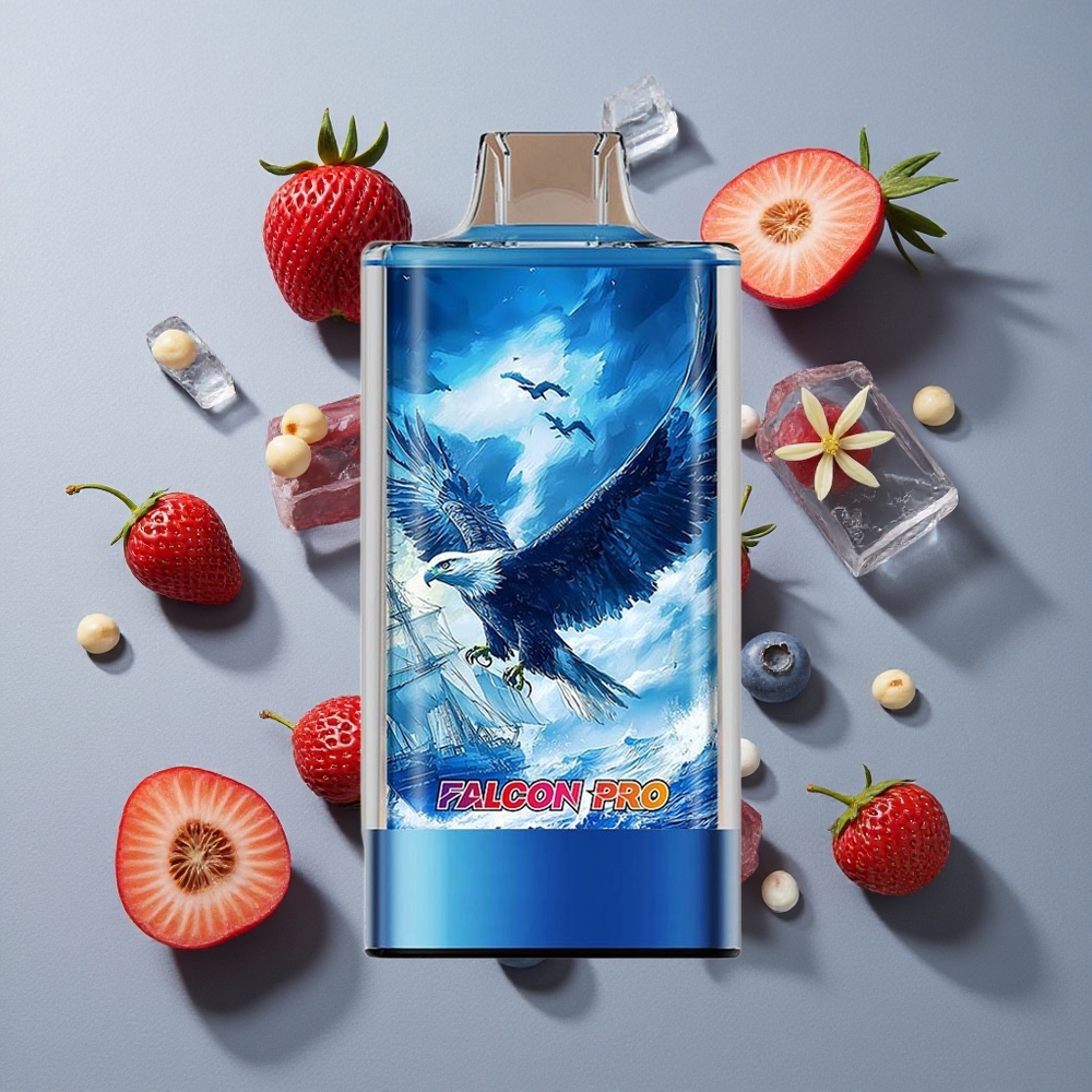 Arándano Azul Hielo JNR Falcon Pro 28000 Vape Desechable 28000 Caladas Capacidad de Batería 950mAh Carga USB Tipo-C