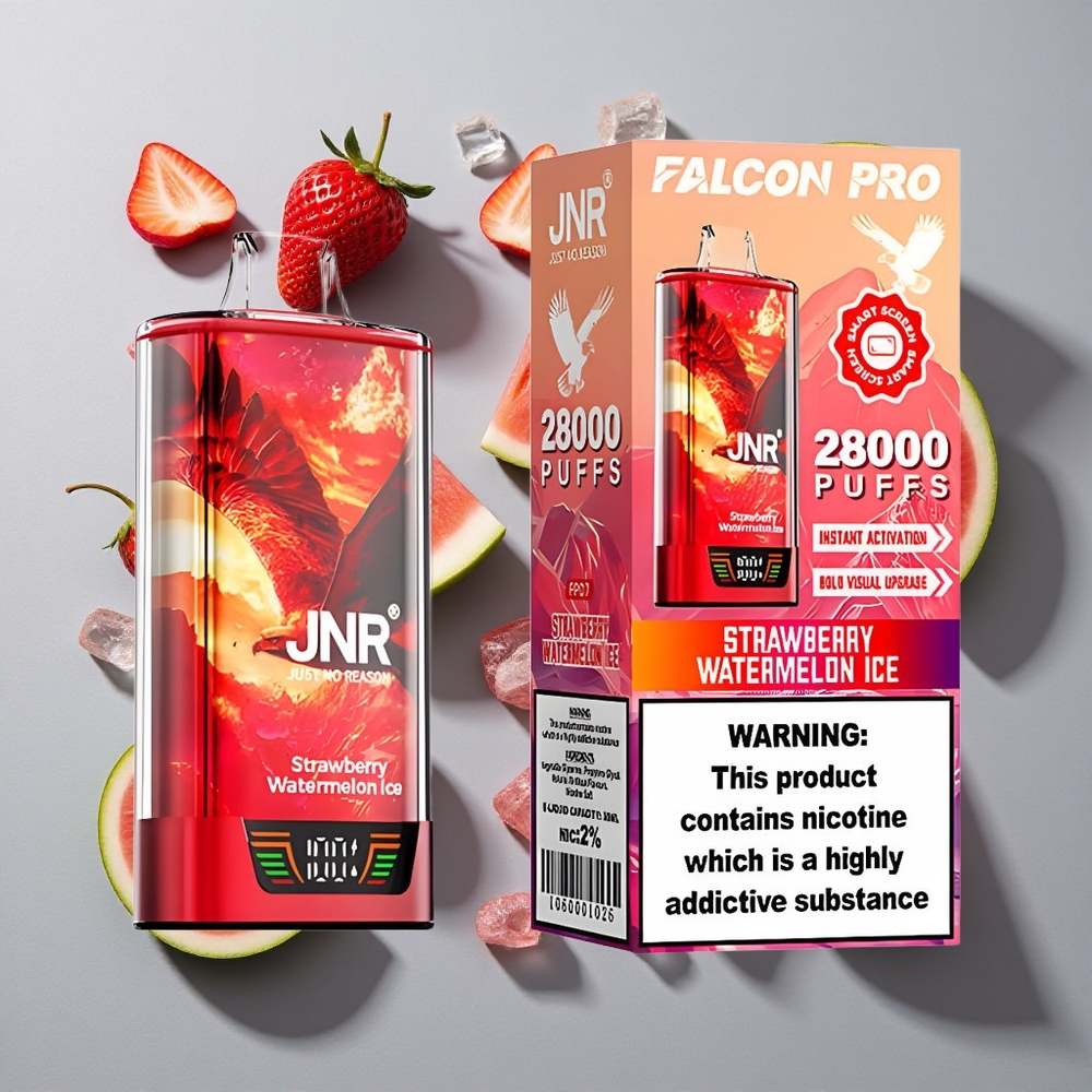 Fresa Sandía Hielo JNR Falcon Pro 28000 Puffs 30ml Capacidad Precargada USB Tipo-C Carga