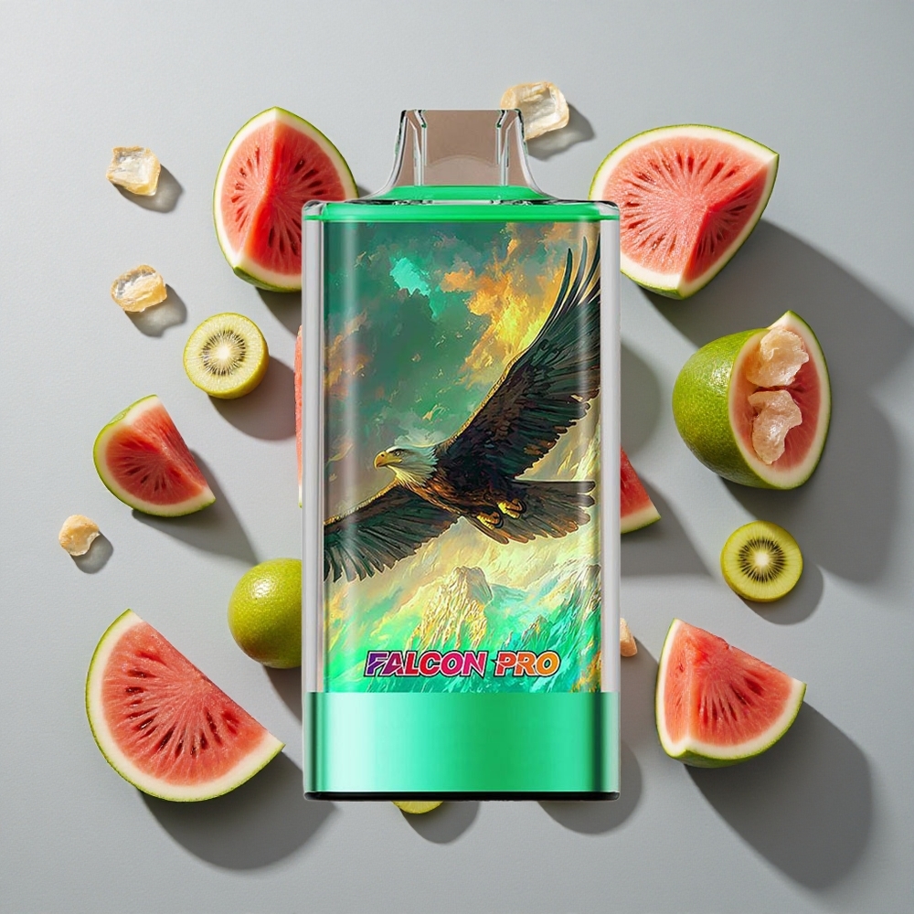 Kiwi Sandía Hielo JNR Falcon Pro 28000 Vape Desechable 28000 Caladas Capacidad de Batería 950mAh