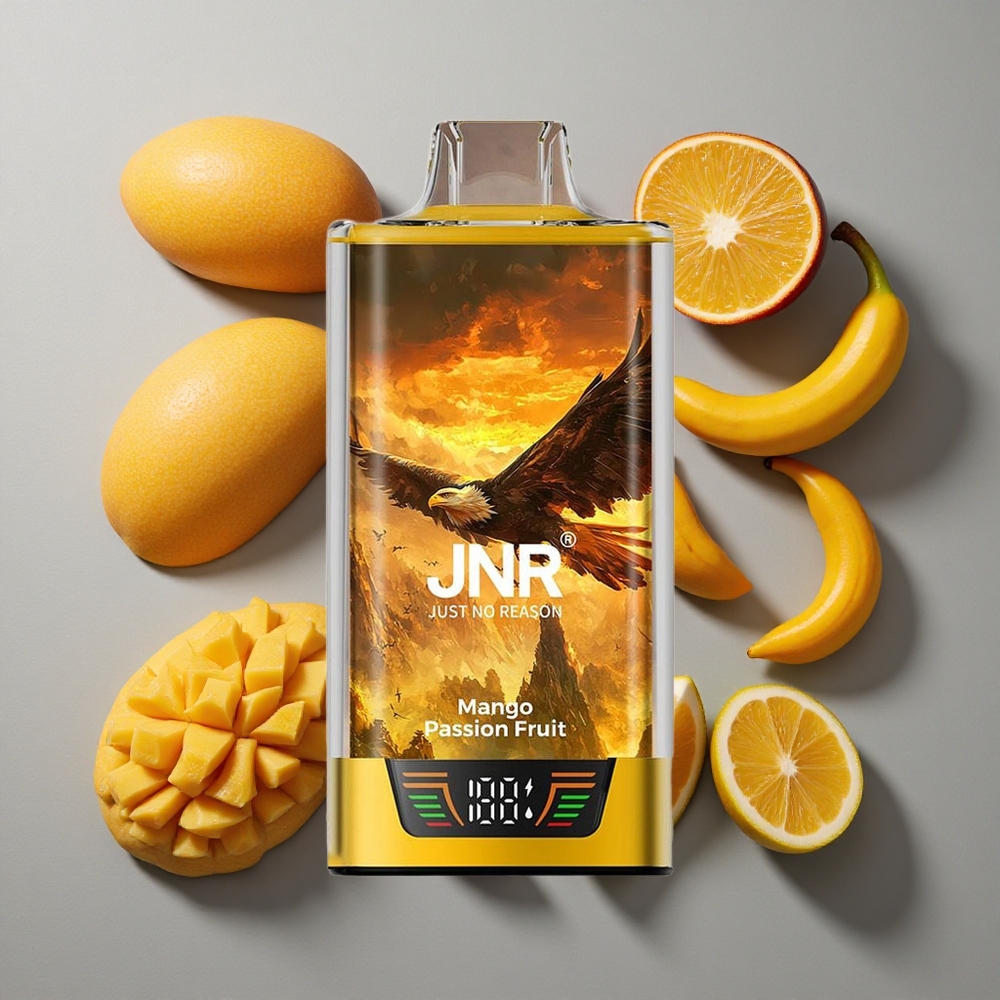 Mango Maracuyá JNR Falcon Pro 28000 Desechable 28000 Caladas 30ml Capacidad Precargada USB Tipo-C Carga