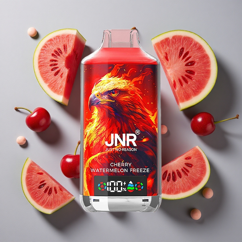 Cereza Sandía Helada JNR Falcon X 18000 Puffs 24ml Capacidad de E-líquido Tipo-C Carga Rápida