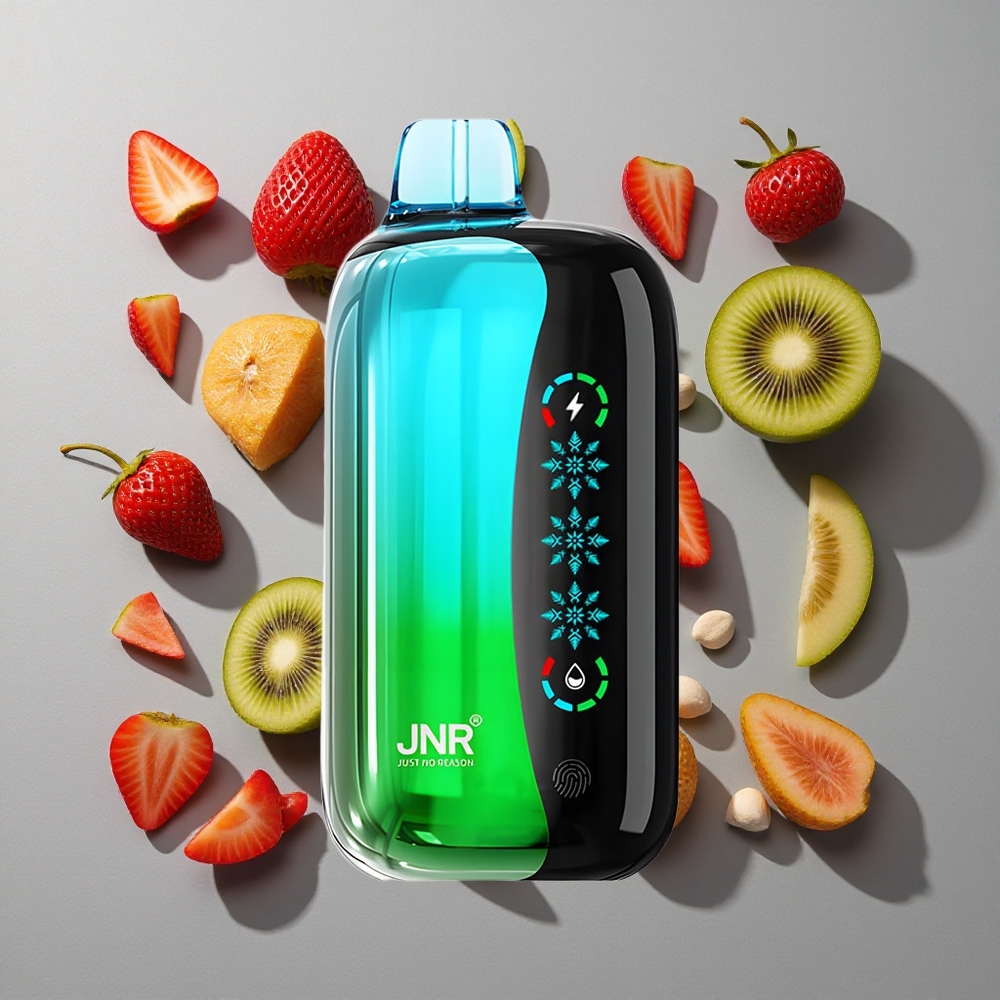 Fresa Kiwi JNR Flex Ice 21000 Puffs Vape Desechable Pantalla Táctil 26ml E-líquido