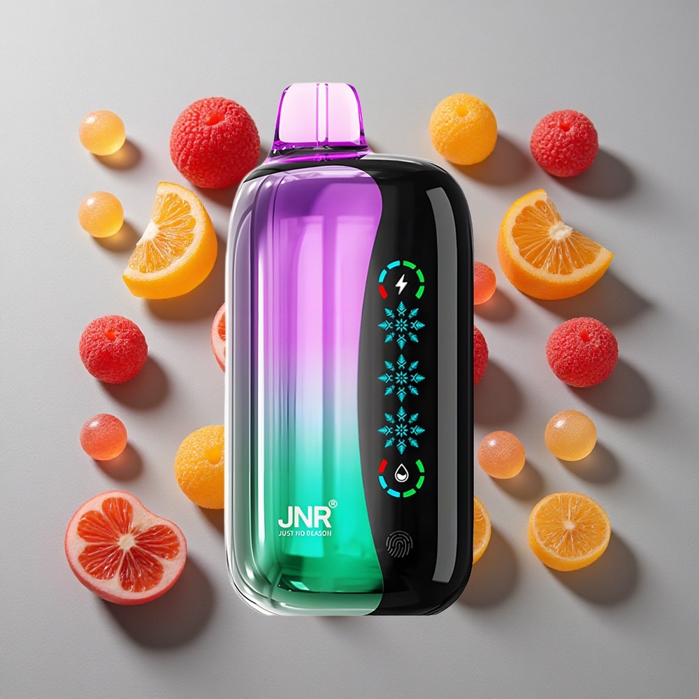 Gominolas Agridulces JNR Flex Ice 21000 Puffs Vape Desechable Contenido de Nicotina 0%,2%,3%,5% Pantalla Táctil