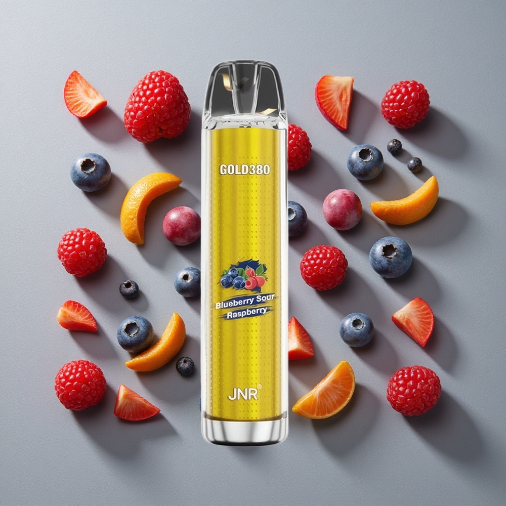 Arándano Agrio Frambuesa JNR Gold380 6000 Caladas Batería 1500mAh Capacidad de e-Líquido 13ml