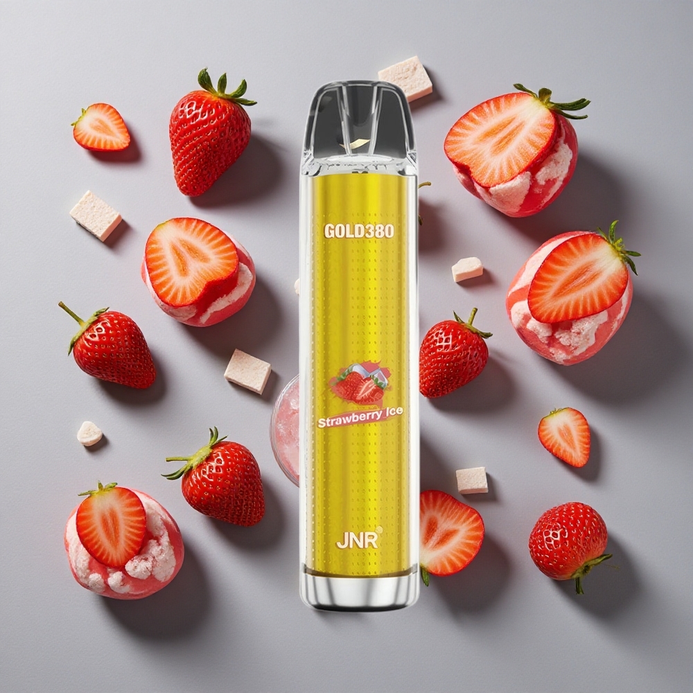 Fresa Helado JNR Gold380 6000 Caladas Vape Desechable 1500mAh 13ml