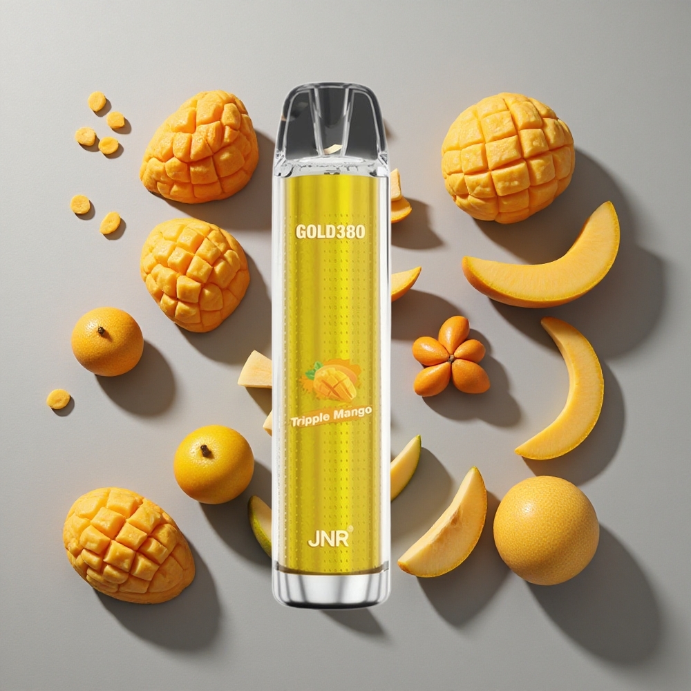 Triple Mango JNR Gold380 6000 Caladas Vape Desechable 13ml Capacidad de e-Líquido 1.0ohm Bobina de Malla