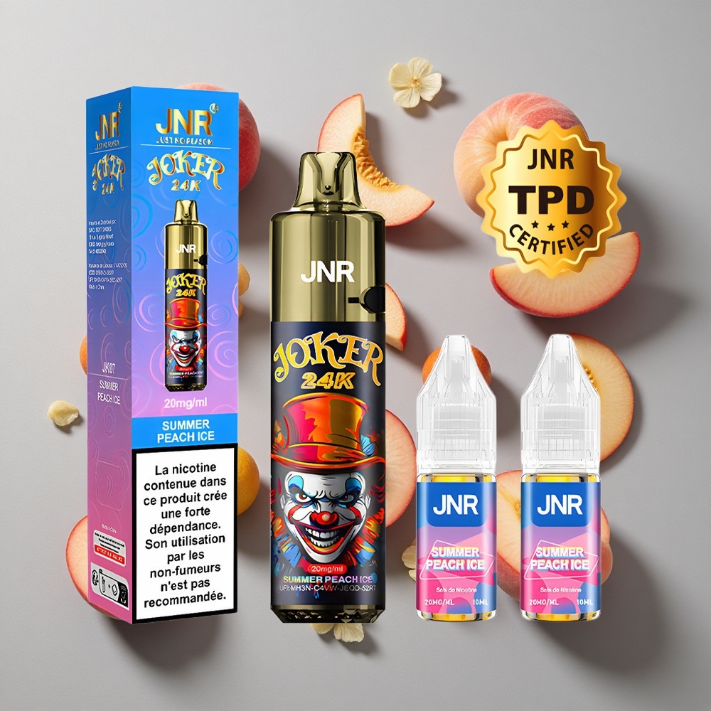 Durazno Helado de Verano JNR Joker 24000 Caladas 2% contenido de nicotina y 800mAh Batería