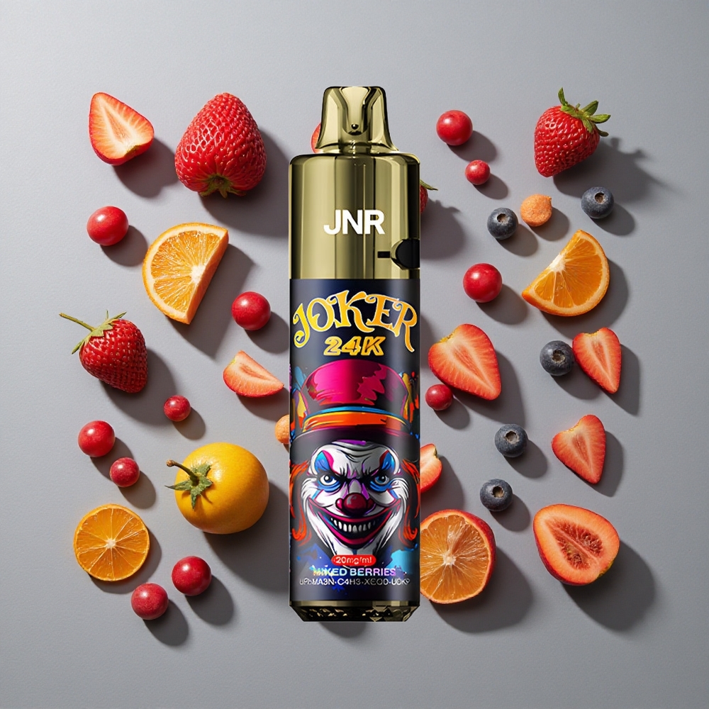 Mezcla de Bayas JNR Joker 24K Puffs 24000 Caladas Batería de 800mAh Recargable Tipo-C