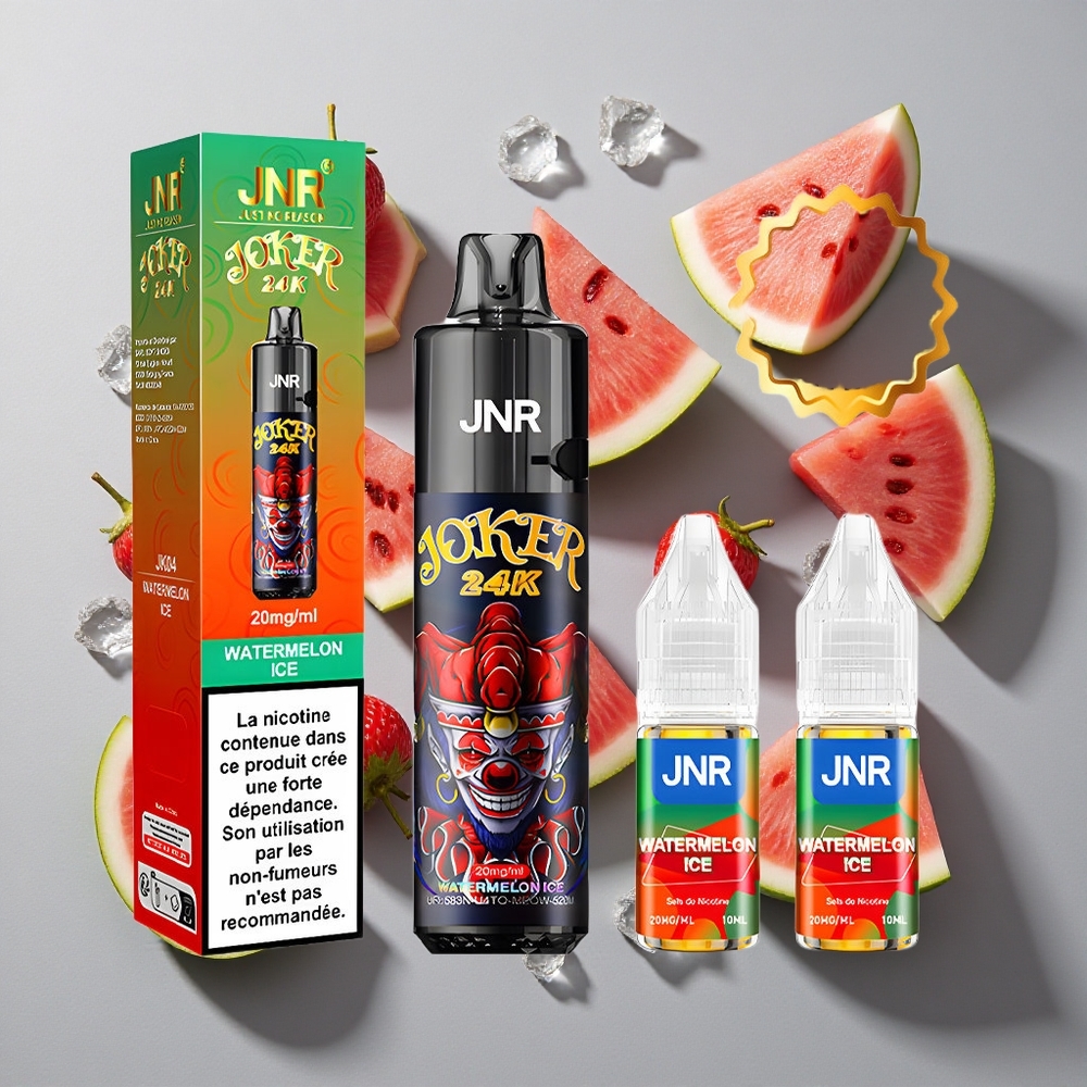 Sandía Helada JNR Joker 24K Puffs Desechable Vape 24000 Caladas Batería 800mAh Contenido de Nicotina 2%
