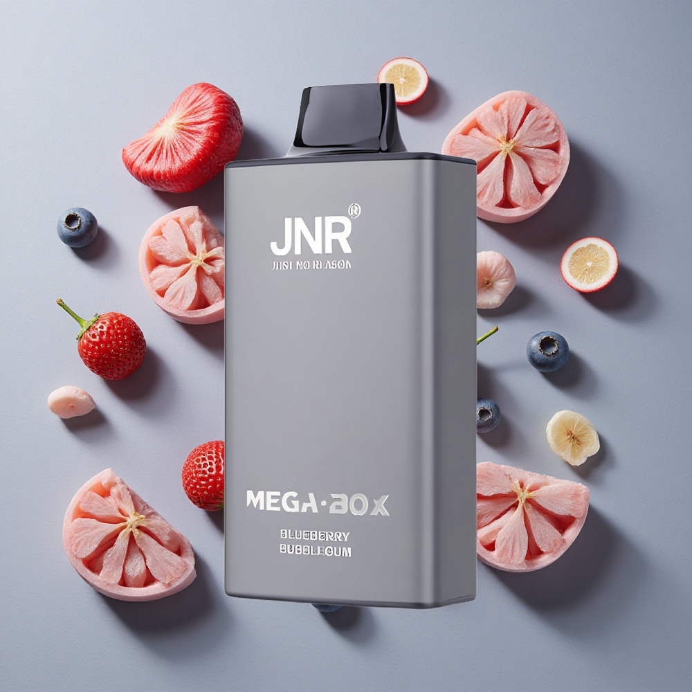 Arándano Chicle JNR Mega Box 25000 Caladas Vape Desechable 30ml Capacidad de Líquido 850mAh Capacidad de Batería