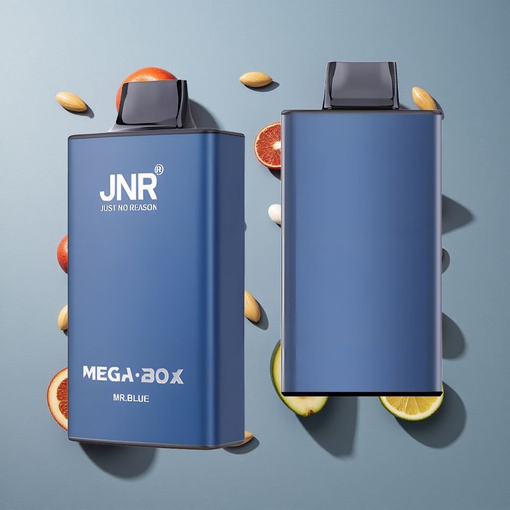 Azul Mr Blue JNR Mega Box 25000 Caladas Vape Desechable con 30ml de Capacidad de E-líquido y Carga Rápida Tipo-C