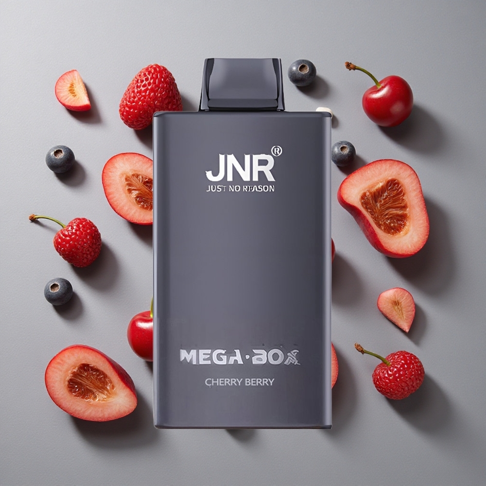 Cereza Baya JNR Mega Box 25000 Caladas Vape Desechable 30ml Capacidad de E-líquido 850mAh Capacidad de Batería