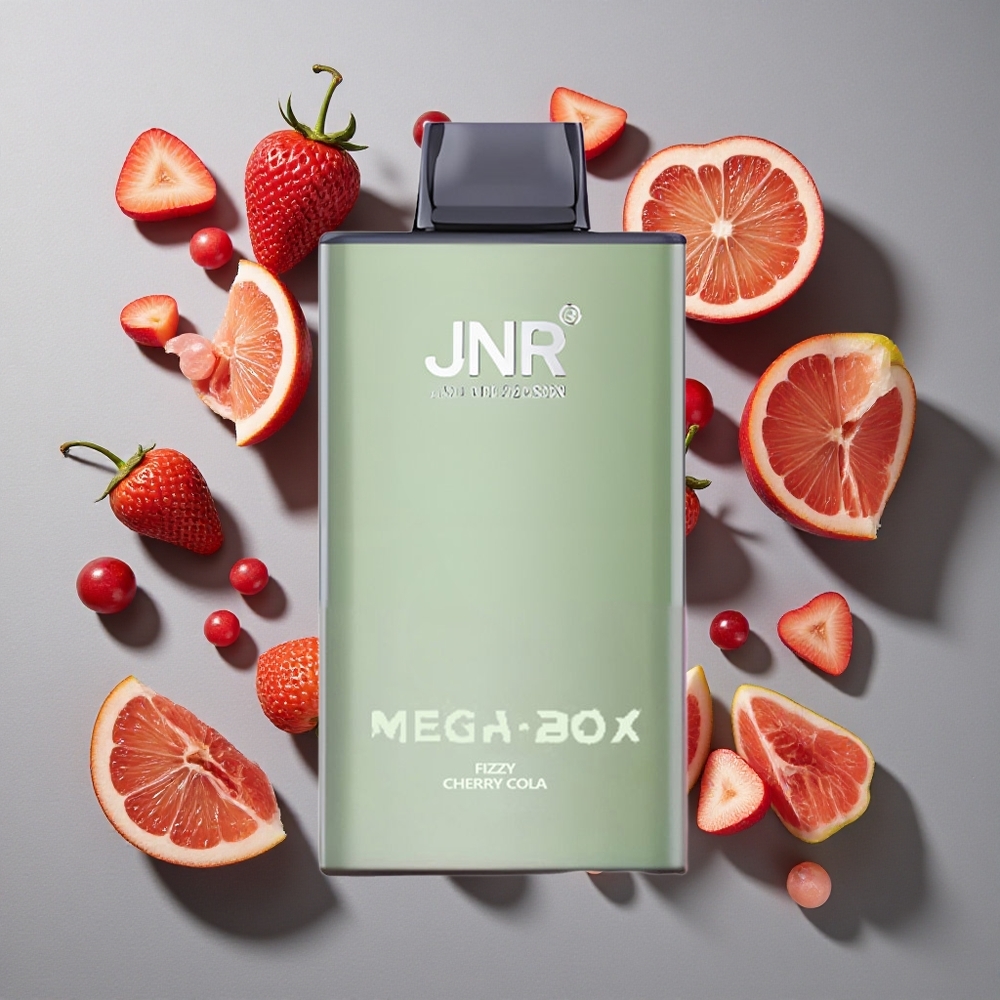 Cereza Fizzy Cola JNR Mega Box 25000 Caladas Vape Desechable 30ml Capacidad de E-líquido y 850mAh Capacidad de Batería