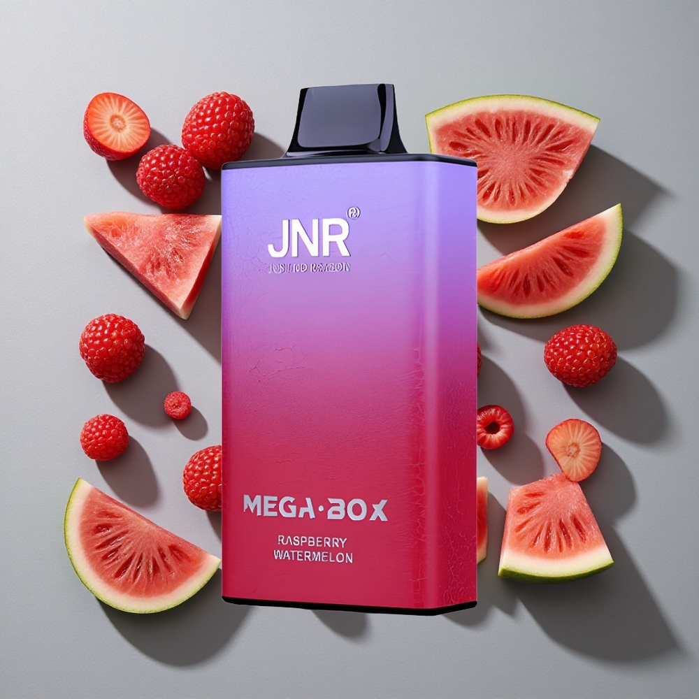 Frambuesa Sandía JNR Mega Box 25000 Caladas Vape Desechable con Capacidad de E-líquido de 30ml y Batería de 850mAh