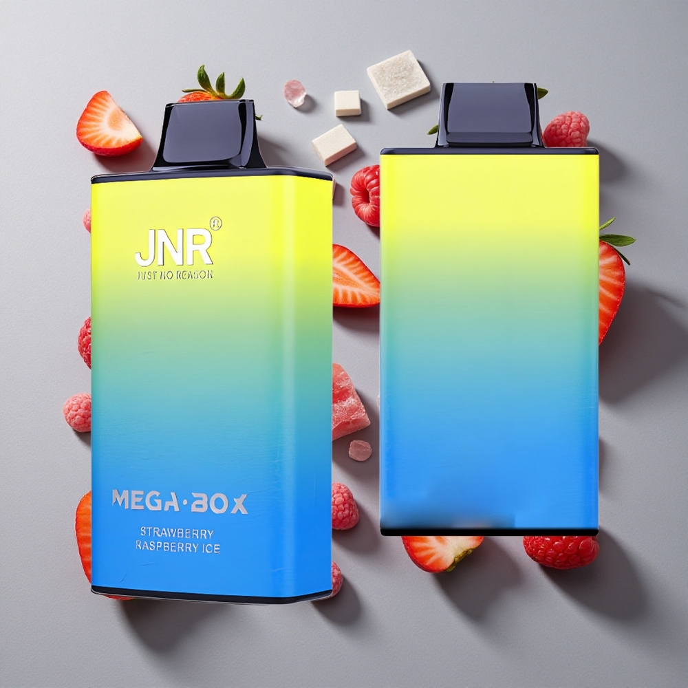 Fresa Frambuesa Hielo JNR Mega Box 25000 Puffs Capacidad de líquido de 30ml Carga rápida Type-C