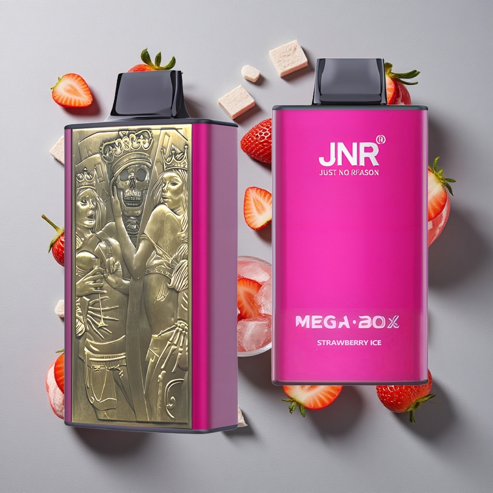 Fresa Hielo JNR Mega Box 25000 Puffs Vape Desechable 30ml Capacidad de E-líquido y 850mAh Capacidad de Batería