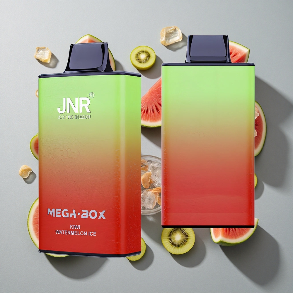 Kiwi Sandía Hielo JNR Mega Box 25000 Puffs Desechable Vape con 30ml de Capacidad de E-líquido y Carga Rápida Tipo-C