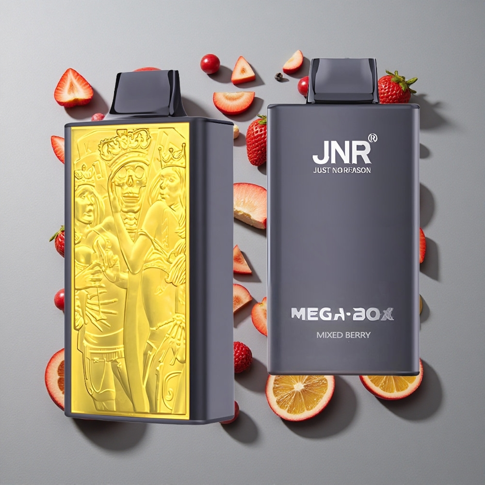 Mezcla de Bayas JNR Mega Box 25000 Caladas Vape Desechable con 30ml de Capacidad de Líquido y Carga Rápida Tipo-C