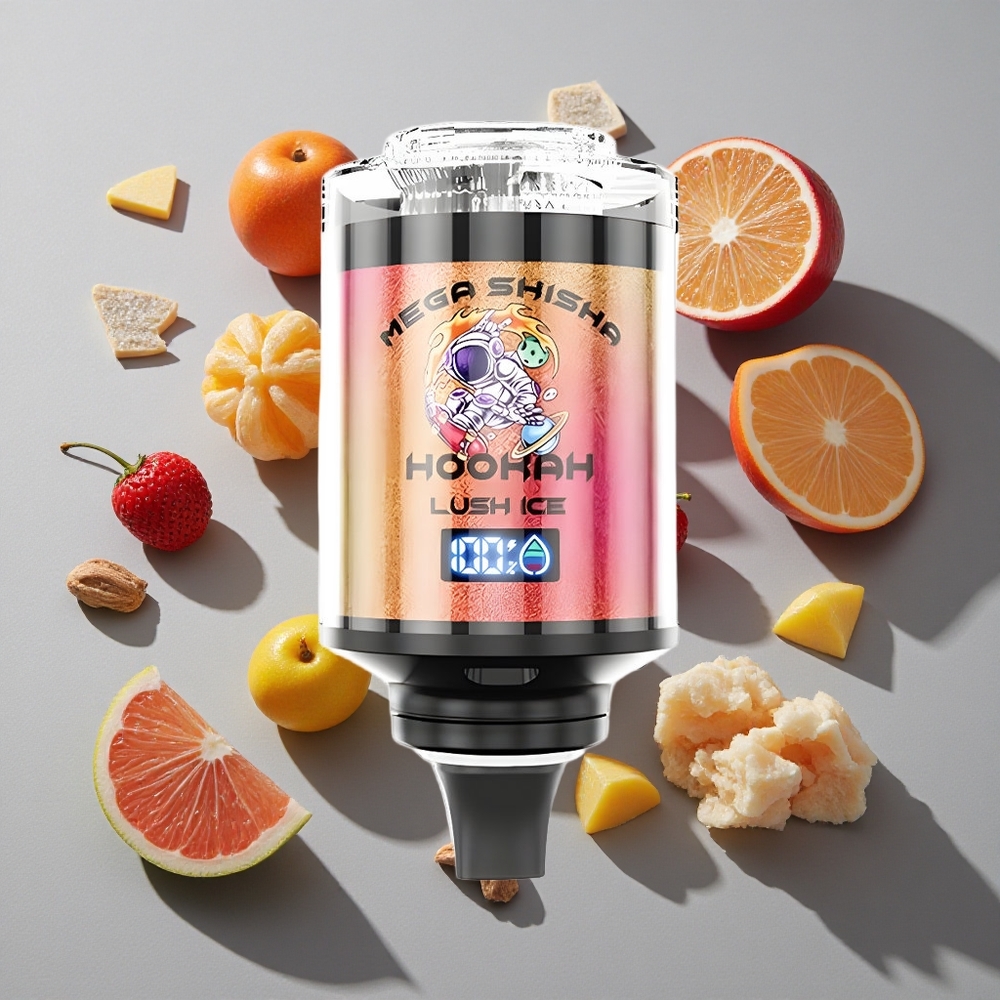 Lush Ice (Hielo Lujuriante) JNR Mega Shisha 100K chupadas Pantalla Inteligente Interactiva Compatibilidad con Escritorio