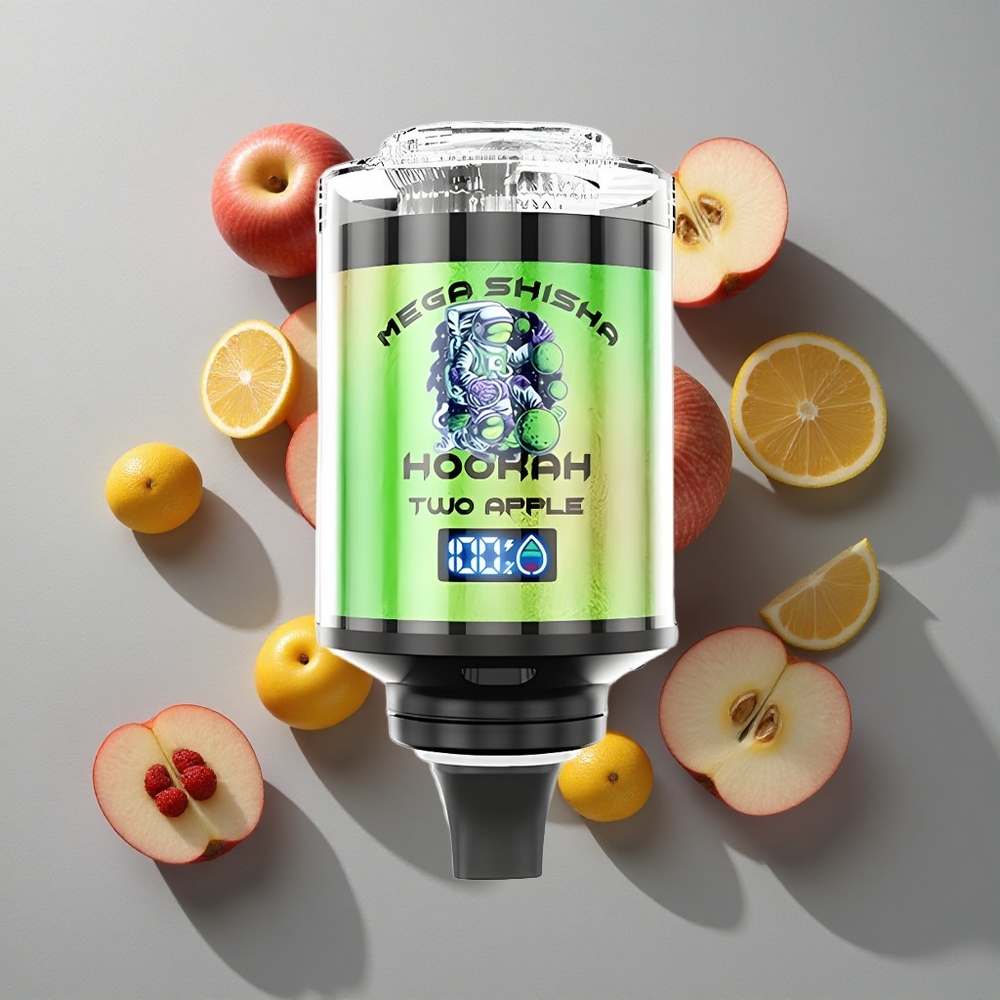 Manzana Dos JNR Mega Shisha Hookah 100K 2200mAh Batería Recargable Pantalla Inteligente Interactiva
