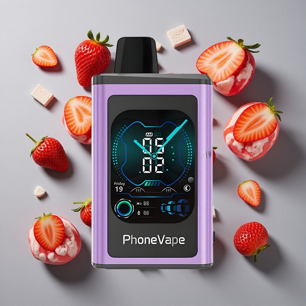 Fresa Hielo JNR PhoneVape 30000 chupadas Batería recargable 850mAh Tipo-C Pantalla completa