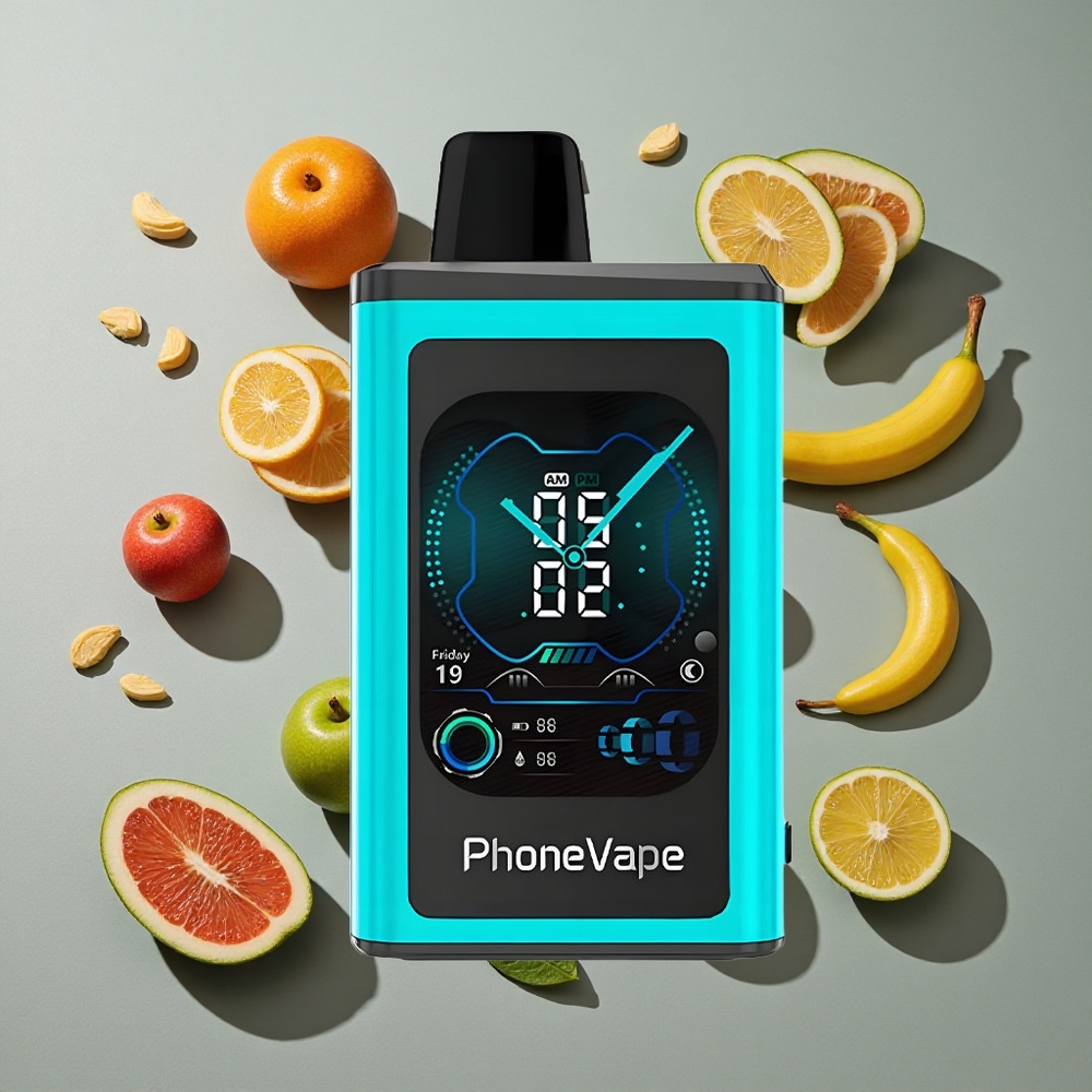 Menta Miami JNR PhoneVape 30000 chupadas Vape Desechable Batería Recargable 850mAh Tipo-C Pantalla Completa