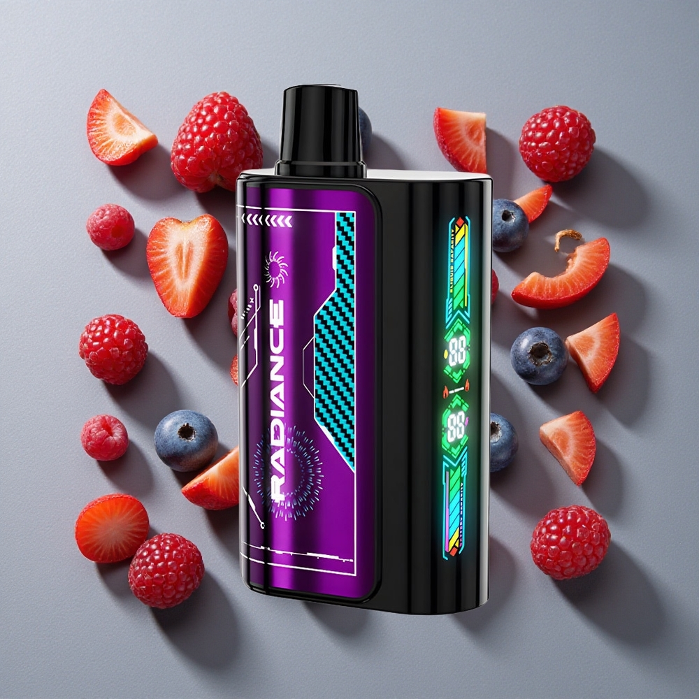 Arándano Azul Frambuesa Agria JNR Radiance 31000 Caladas Vape Desechable con Pantalla de Animación Inteligente