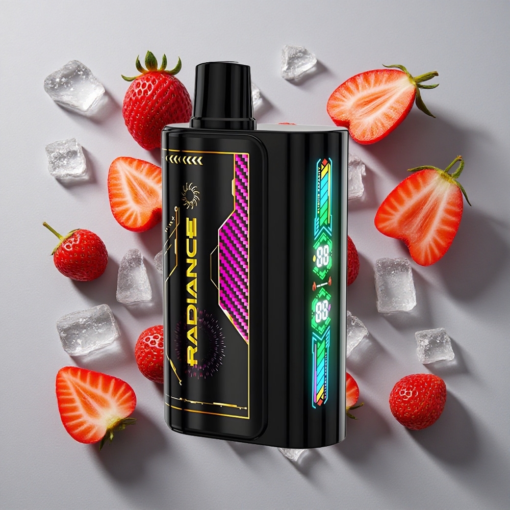 Fresa Hielo JNR Radiance 31000 Caladas Vape Desechable con Pantalla de Animación Inteligente y Batería Recargable 950 mAh