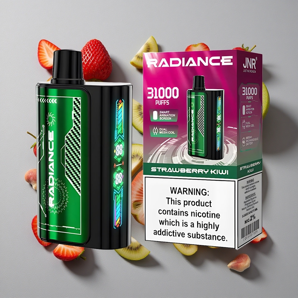 Fresa Kiwi JNR Radiance Aprox 31000 Caladas 28ml E-líquido 950 mAh Batería Recargable
