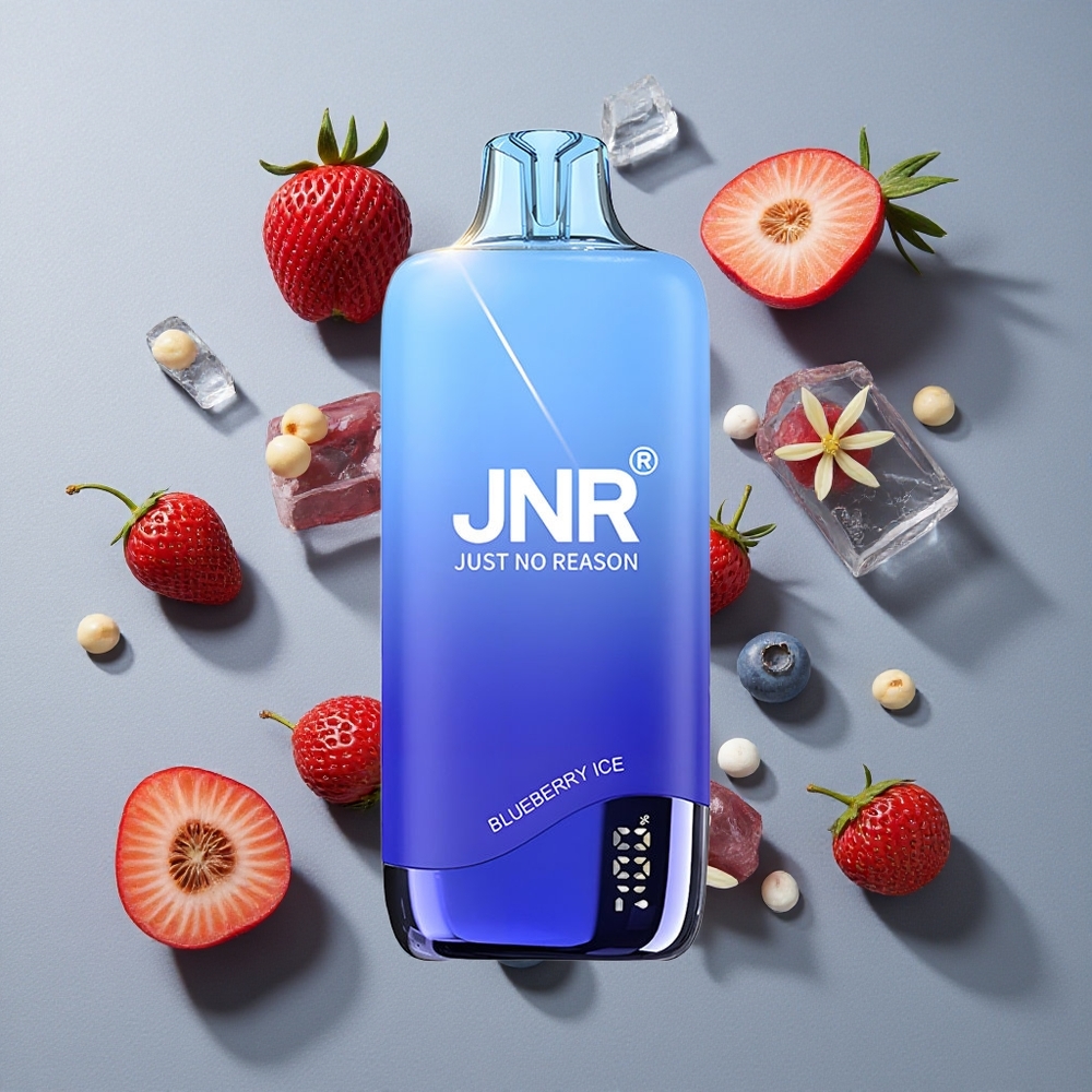 Arándano Azul Hielo JNR Rainbow 10500 Puffs Vape Desechable 18ml Tanque de Líquido 0.8ohm Bobina de Malla