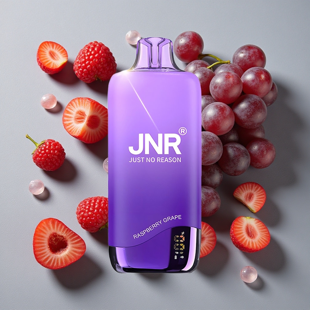 Frambuesa Uva JNR Rainbow 10500 Puffs Vape Desechable Capacidad de Batería 600mAh Depósito de e-Líquido 18ml