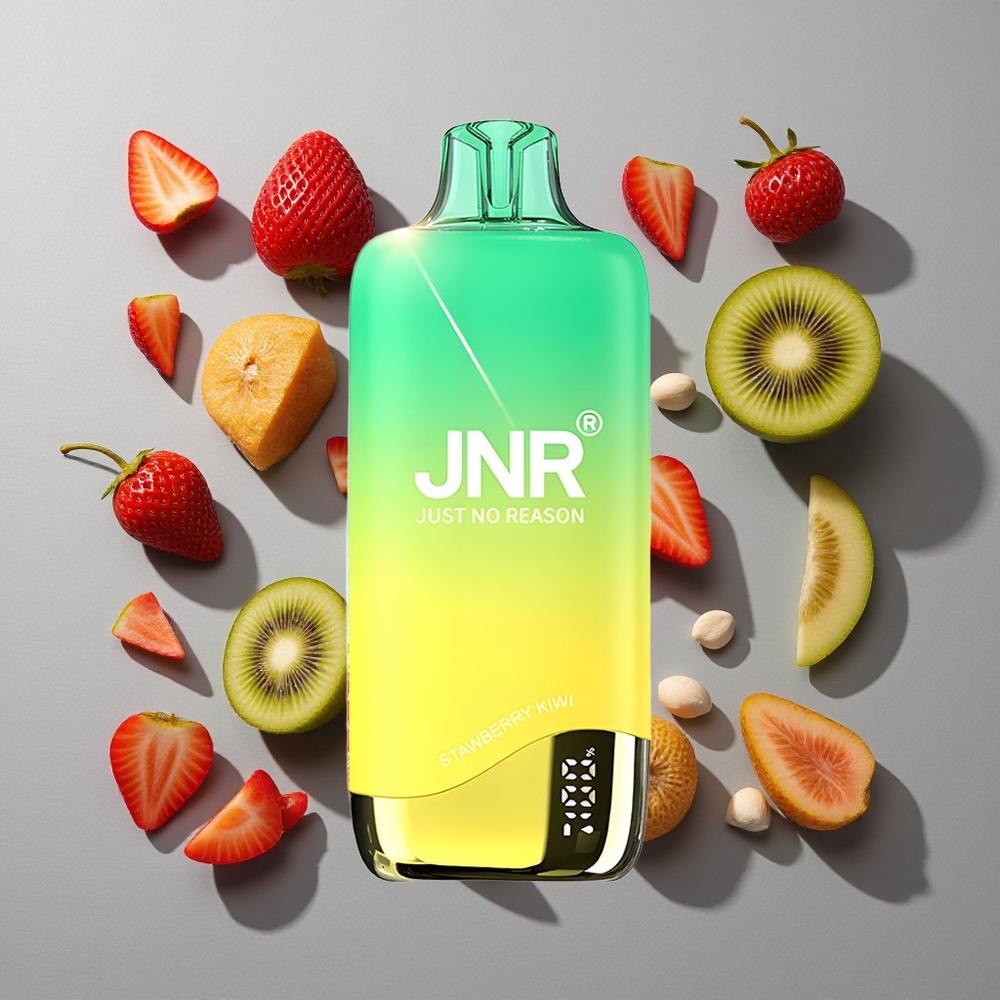 Fresa Kiwi JNR Rainbow 10500 Puffs Vape Desechable 18ml Tanque de Líquido 0.8ohm Bobina de Malla