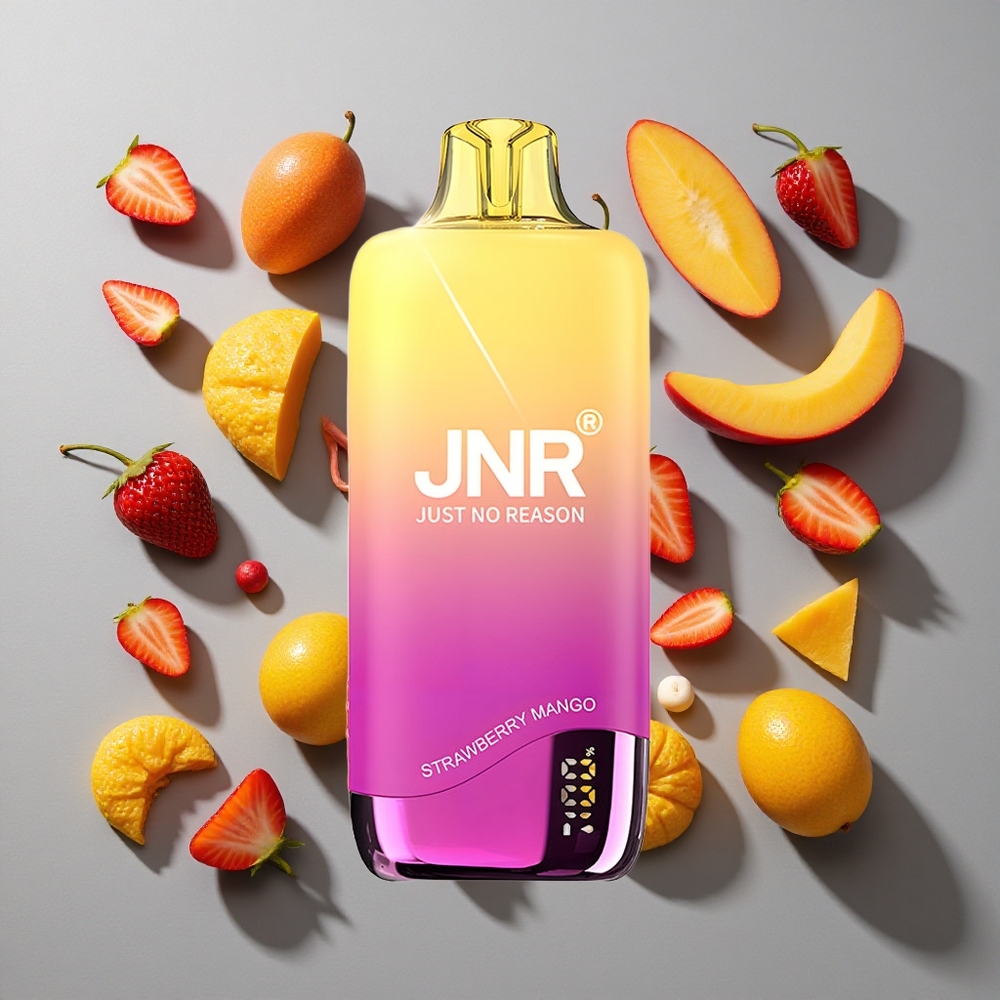 Fresa Mango JNR Rainbow 10500 Puffs Vape Desechable 18ml Tanque de Líquido 600mAh Capacidad de Batería