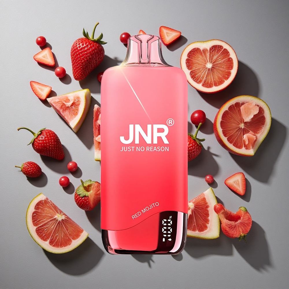 Mojito Rojo JNR Rainbow 10500 Puffs Vape Desechable 18ml Tanque de Líquido 10500 Caladas