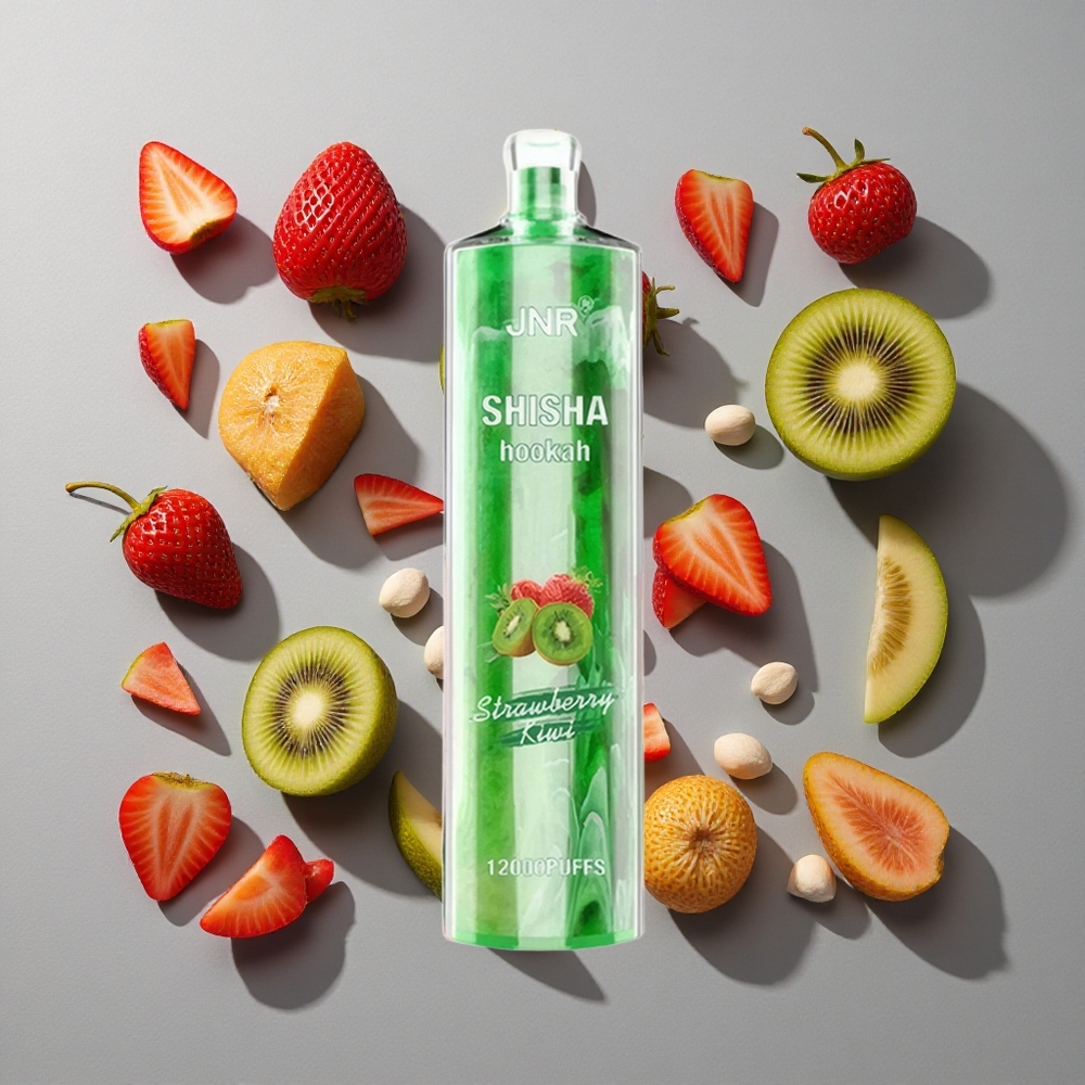 Fresa Kiwi JNR Shisha Hookah 12000 Caladas Batería 750mAh Capacidad de e-líquido 24ml