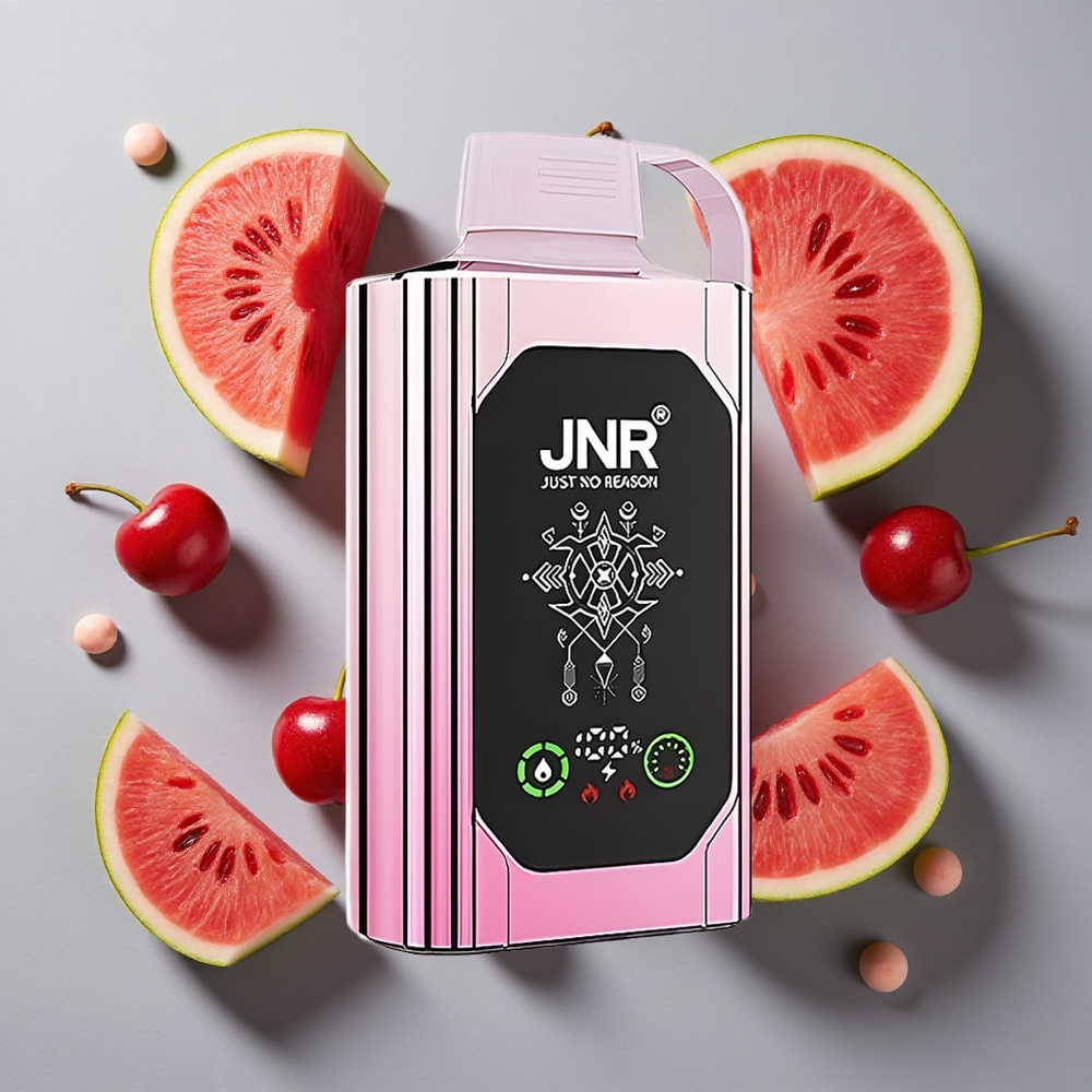 Cereza Sandía Congelada JNR Shisha Hookah Box 20500 Puffs con HD Display y Batería de 1000mAh