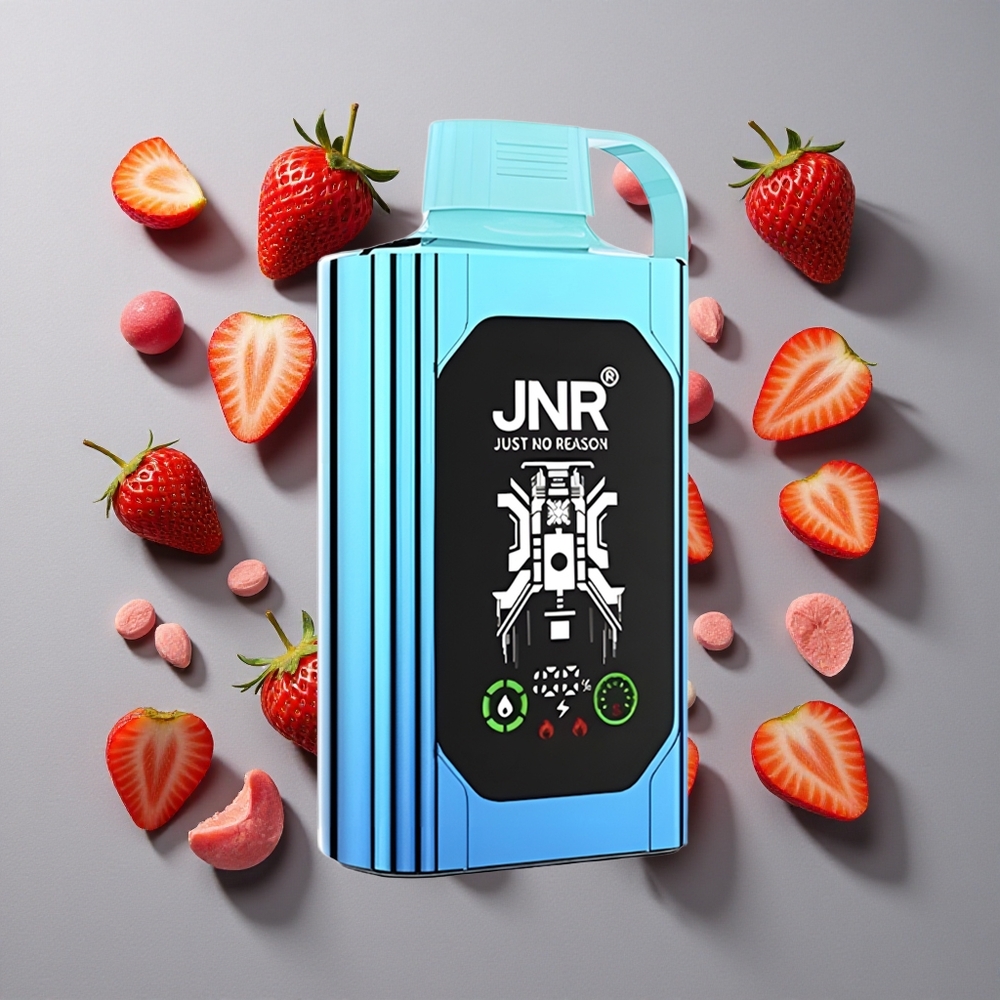 Fresa Frambuesa Caramelo JNR Shisha Hookah Box 20500 Puffs con Pantalla HD y Batería 1000mAh