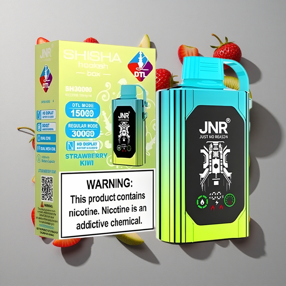 Fresa Kiwi JNR Shisha Hookah Box 20500 Caladas Capacidad de la Batería: 1000mAh Tipo de Carga: Carga Rápida Tipo-C