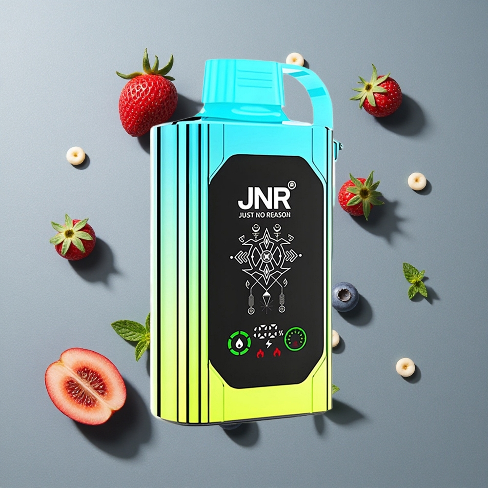 Menta Arándano JNR Shisha Hookah Box 20500 Puffs HD Pantalla y Tipo-C Carga Rápida