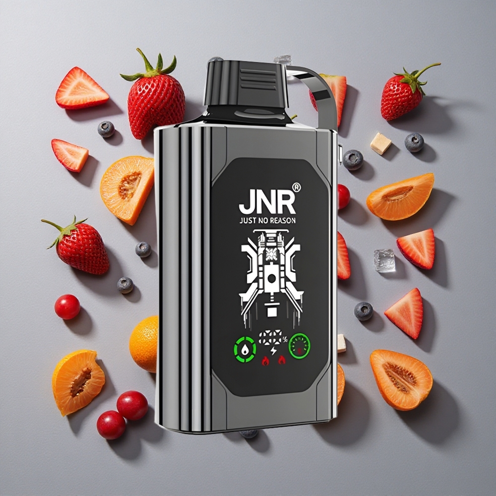 Mezcla de Bayas Hielo JNR Shisha Hookah Box 20500 Caladas Pantalla HD Dual Mesh Coil & Dual Core
