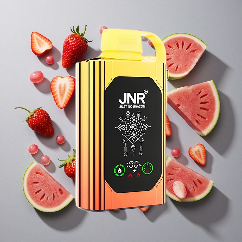 Sandía Fresa Chicle JNR Shisha Hookah Box 20500 Puffs con Pantalla HD y Batería de 1000mAh