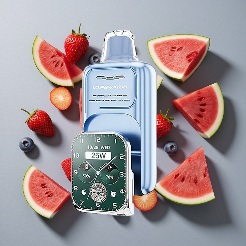 Arándano Sandía JNR Vape Watch 30.000 caladas Capacidad de batería: 1000mAh Capacidad de e-líquido: 19mL