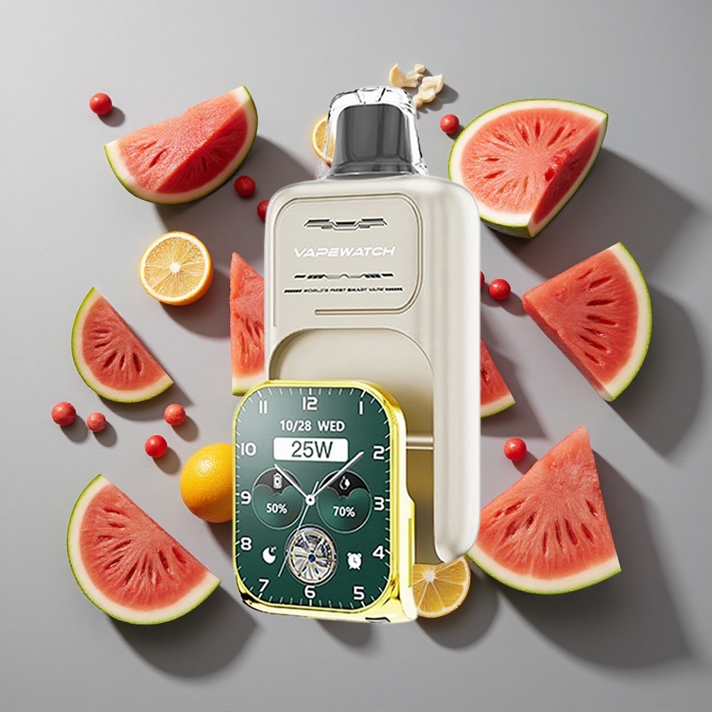Sandía Helado JNR Vape Watch 30.000 Caladas Capacidad de Batería: 1000mAh Tipo de Bobina: Doble Bobina de Malla