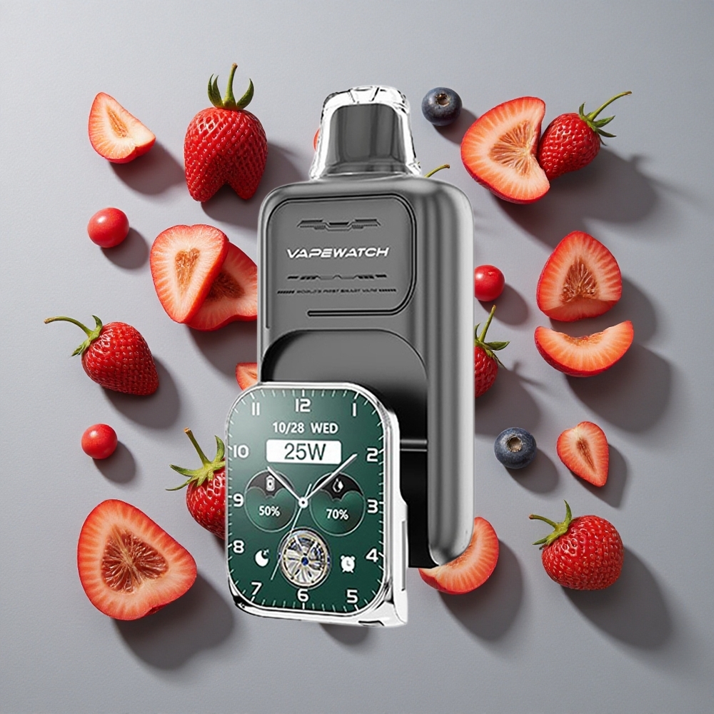 Triple Bayas JNR Vape Watch 30000 Puffs Desechable con Capacidad de Batería 1000mAh y Tipo de Bobina Dual Mesh Coil