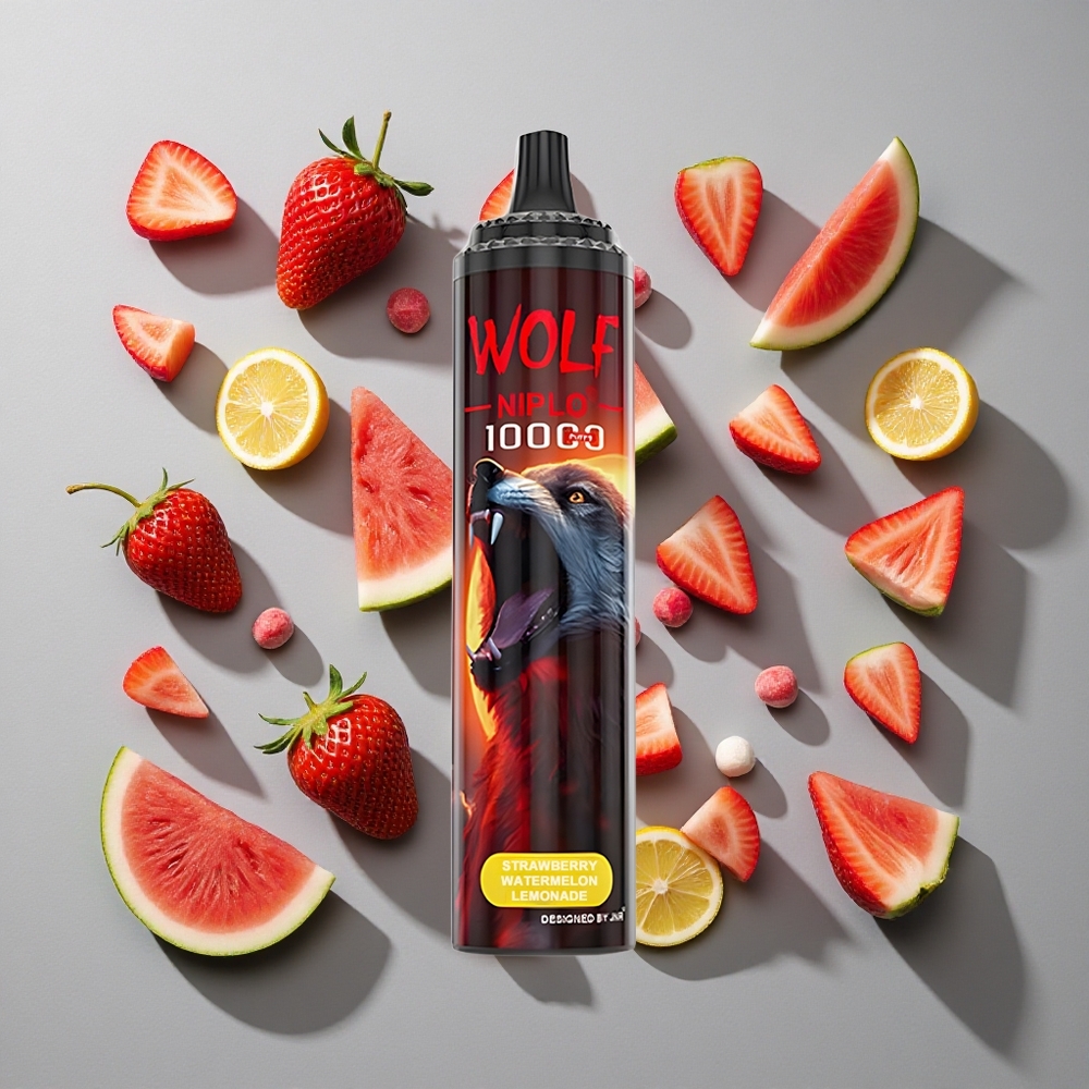 Fresa Sandía Limonada JNR Wolf Niplo 10000 Caladas Capacidad de Batería 650mAh Capacidad de E-líquido 20ml