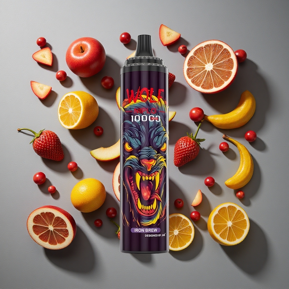 Hierro Brew JNR Wolf Niplo 10000 Caladas Capacidad de Batería 650mAh Capacidad de E-líquido 20ml