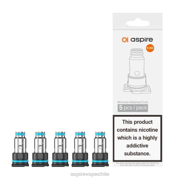 Aspire vape pen - Aspire Minican bobina mallada 0.8o/5uds 8T8J205